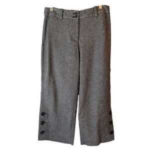 Talbots Tweed Cropped Wide leg Pants size 6P